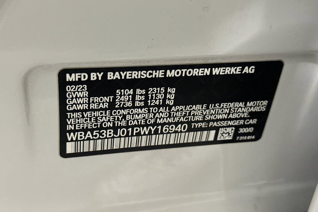 Certified 2023 BMW 540i w/ M Sport Package RWD image 36