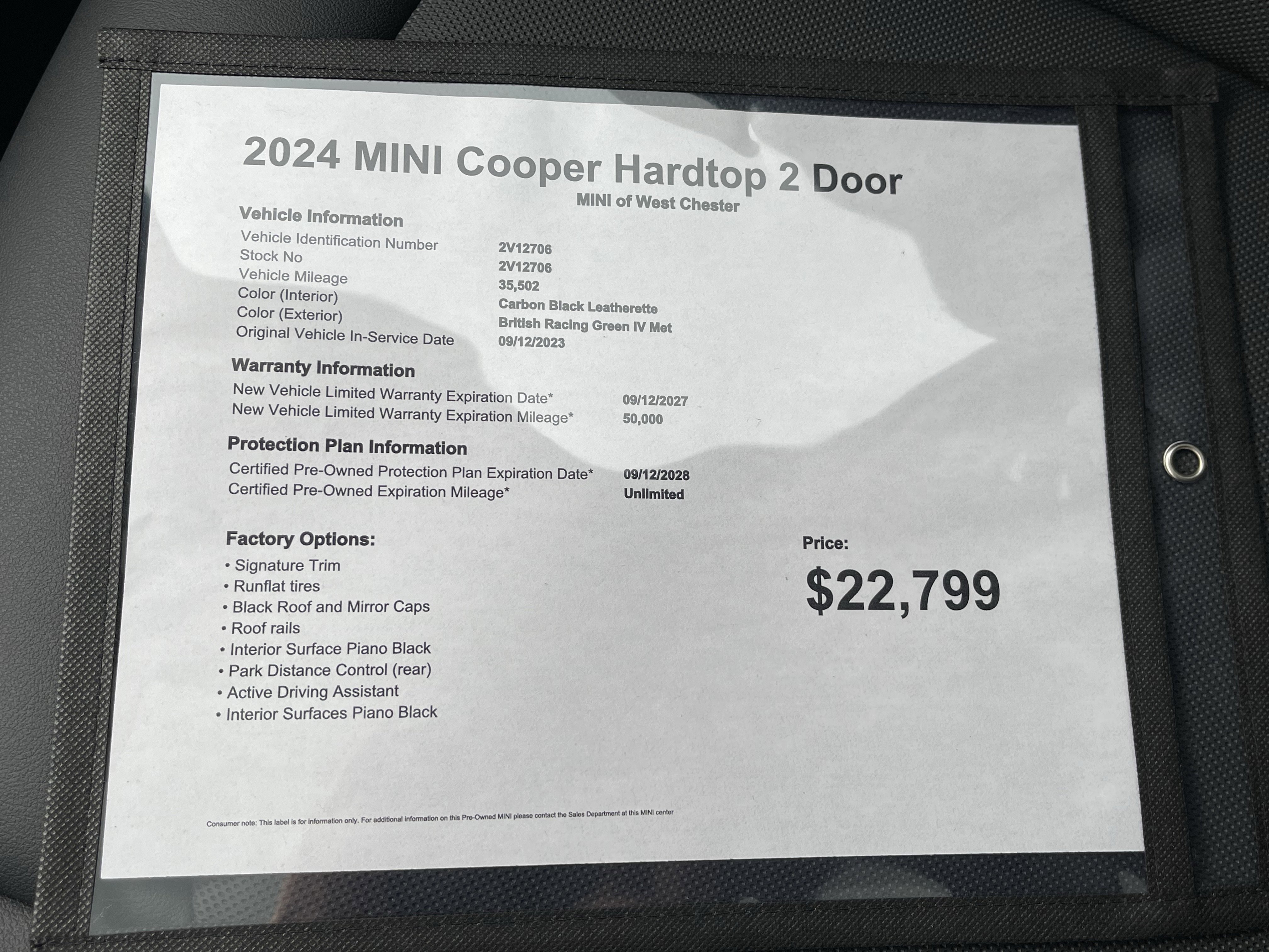 Used 2024 MINI Cooper 2-Door Hardtop image 16