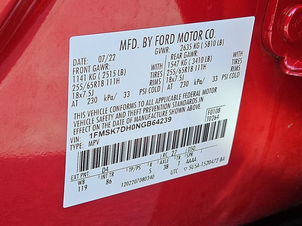 Used 2022 Ford Explorer XLT RWD image 27