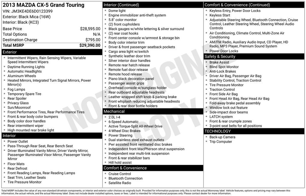 Used 2013 MAZDA CX-5 Grand Touring image 3