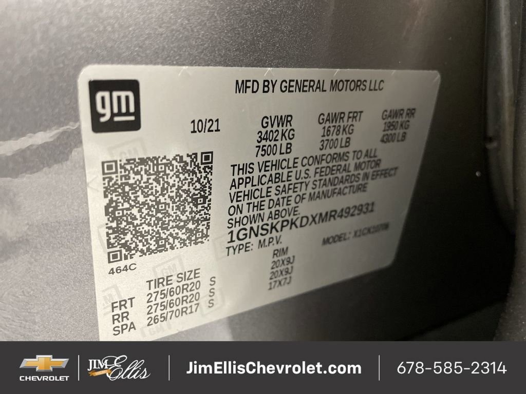 Certified 2021 Chevrolet Tahoe Z71 image 35