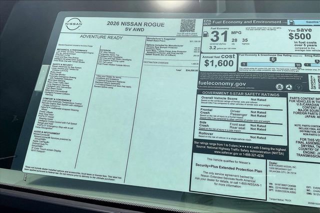 New 2026 Nissan Rogue SV AWD/4WD image 11