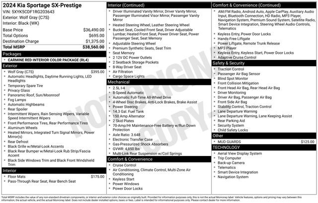 Certified 2024 Kia Sportage SX image 14