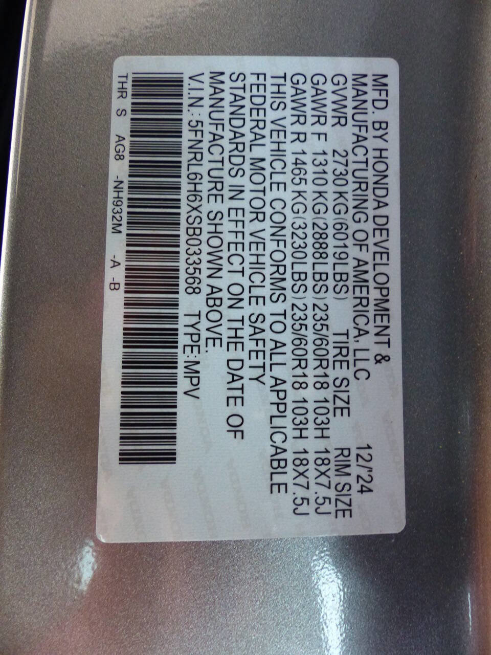 Used 2025 Honda Odyssey EX-L image 24