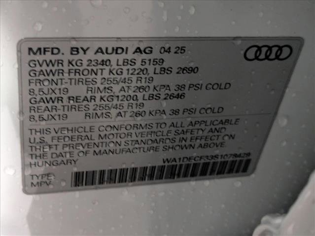 New 2025 Audi Q3 2.0T Premium w/ Black Optic Sport Package AWD/4WD image 19