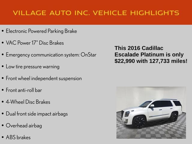 Used 2016 Cadillac Escalade Platinum AWD/4WD image 28
