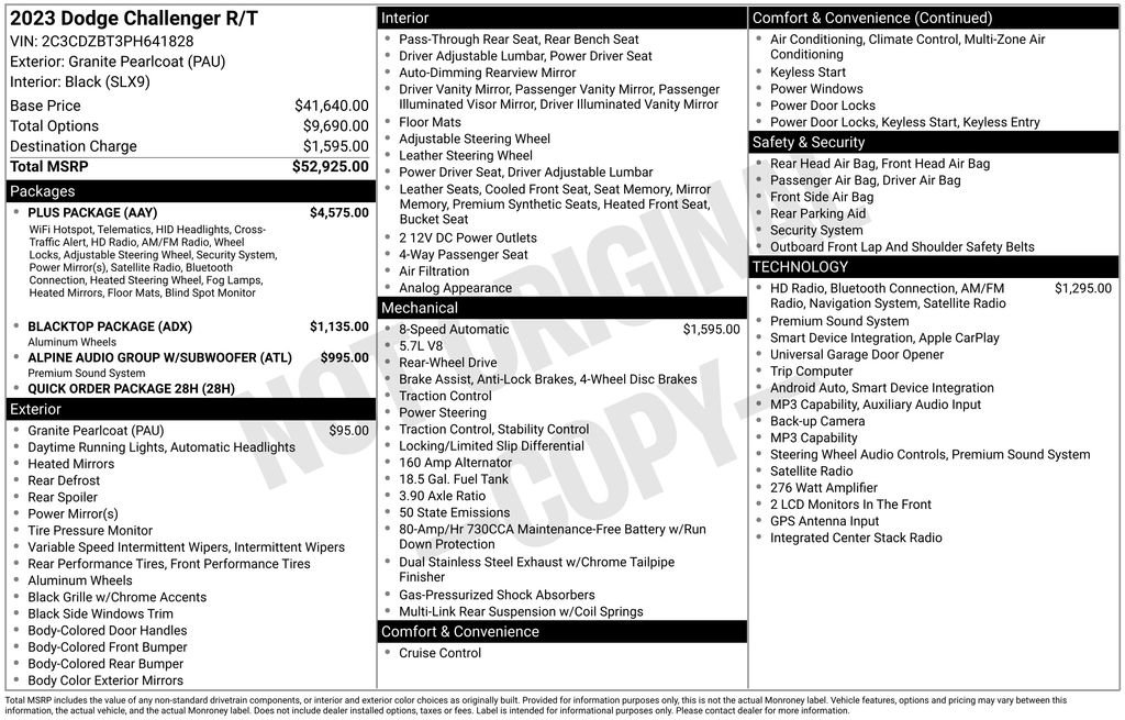 Used 2023 Dodge Challenger R/T w/ Plus Package RWD image 4