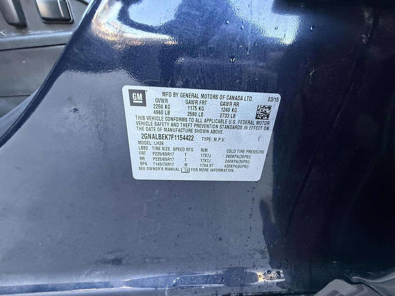 Used 2015 Chevrolet Equinox LT w/ Driver Convenience Package image 22