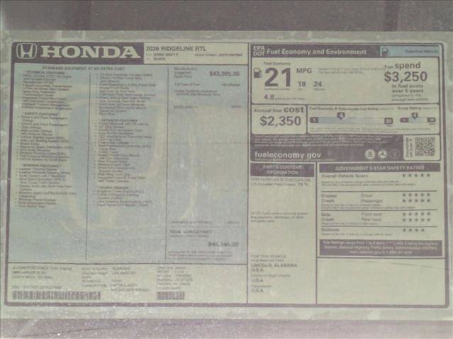 New 2026 Honda Ridgeline RTL image 18