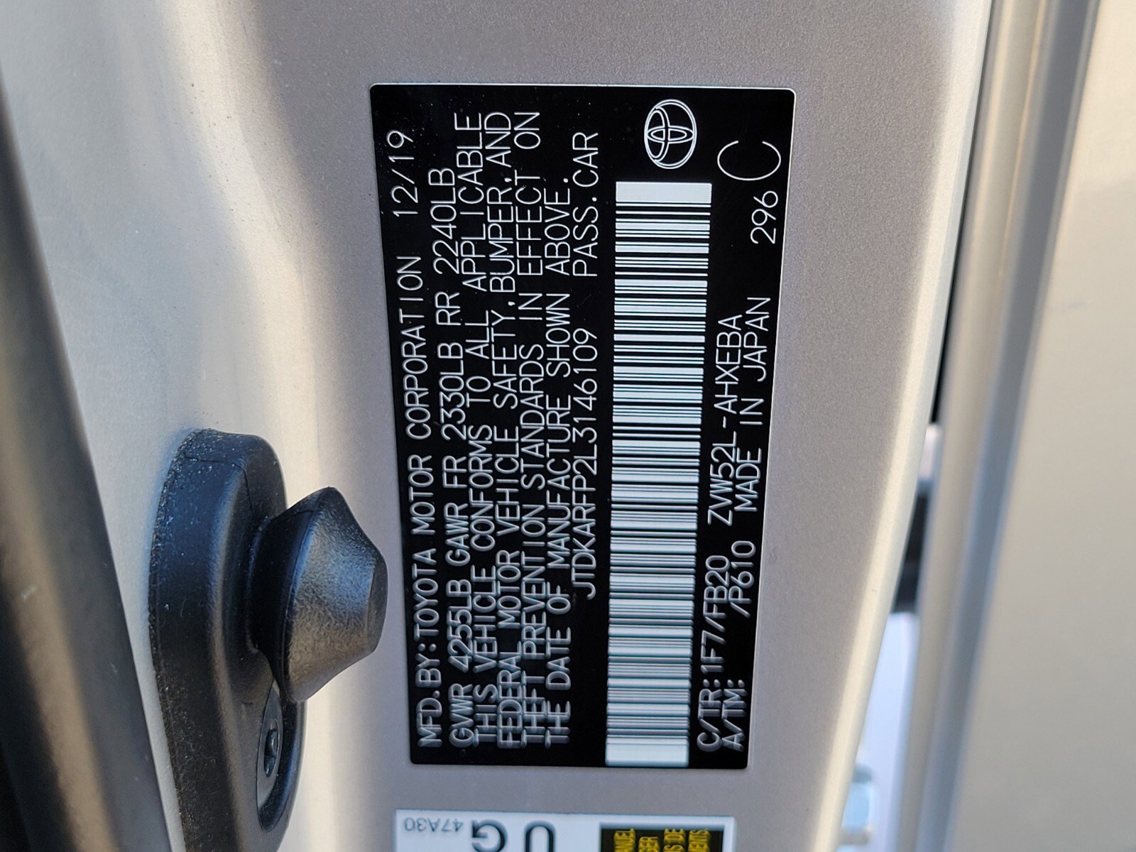 Certified 2020 Toyota Prius Prime LE image 16