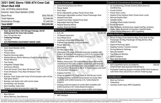 Used 2021 GMC Sierra 1500 AT4 image 7