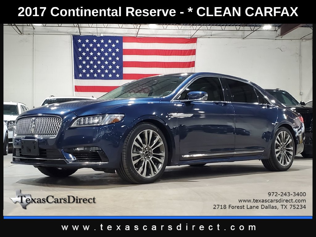 Used 2017 Lincoln Continental Reserve w/ Luxury Package AWD/4WD 360° Tour