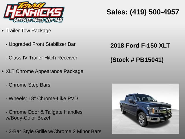 Used 2018 Ford F150 XLT w/ Equipment Group 301A Mid AWD/4WD image 12