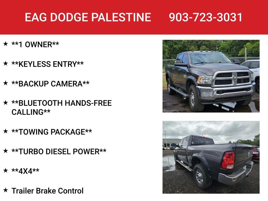 Used 2015 RAM 2500 Tradesman w/ Chrome Appearance Group AWD/4WD image 4