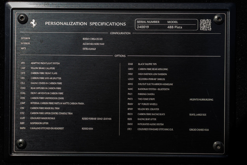 Certified 2019 Ferrari 488 Pista Coupe RWD image 60