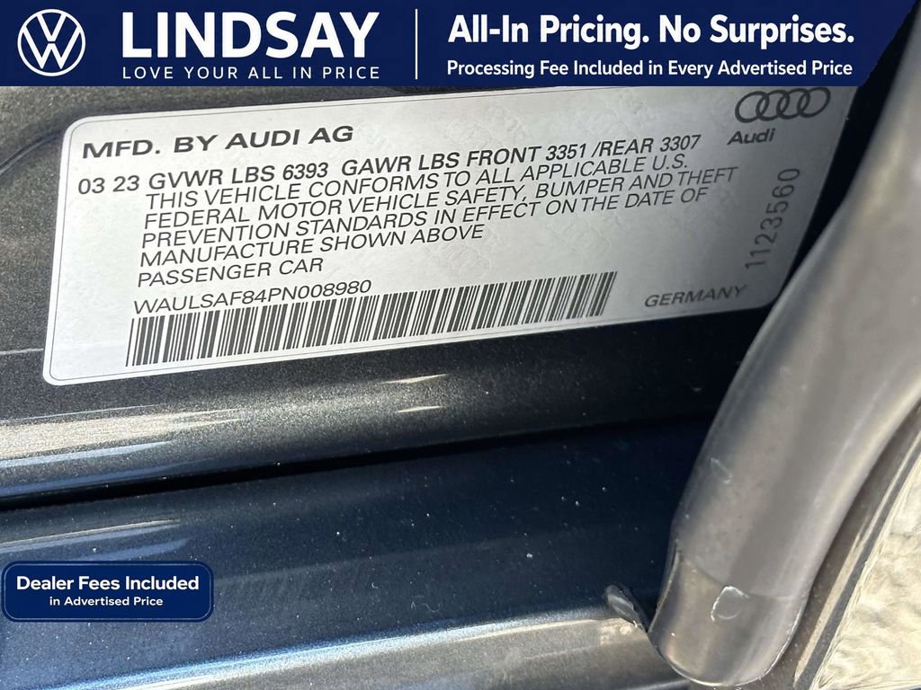 Used 2023 Audi S8 w/ S8 Comfort Plus Package AWD/4WD image 26