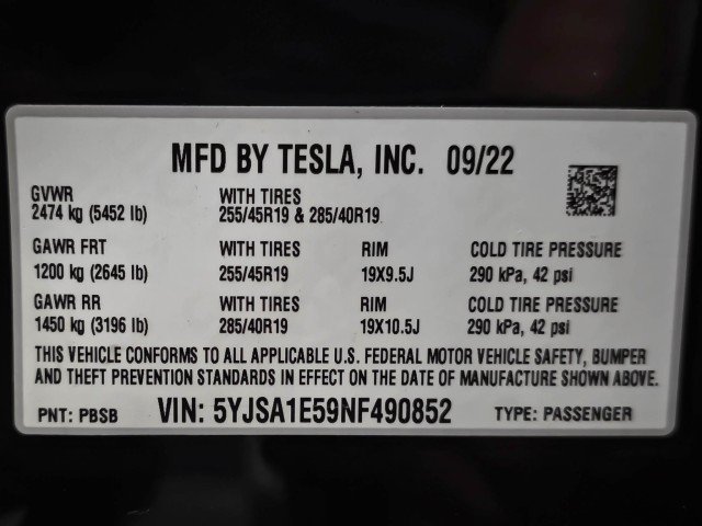 Used 2022 Tesla Model S AWD/4WD image 44