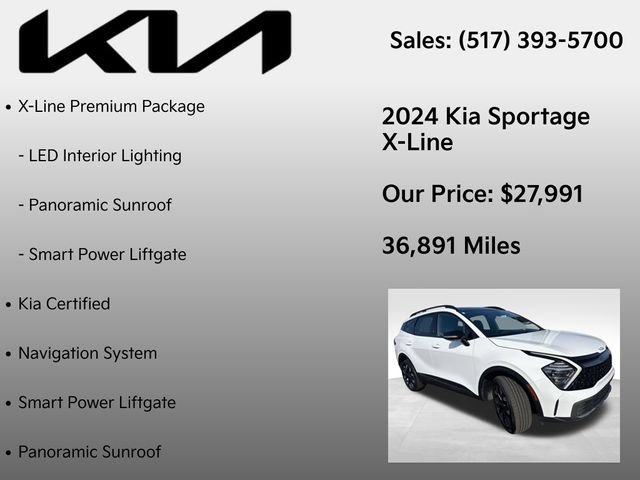 Used 2024 Kia Sportage X-Line w/ X-Line Premium Package AWD/4WD image 7