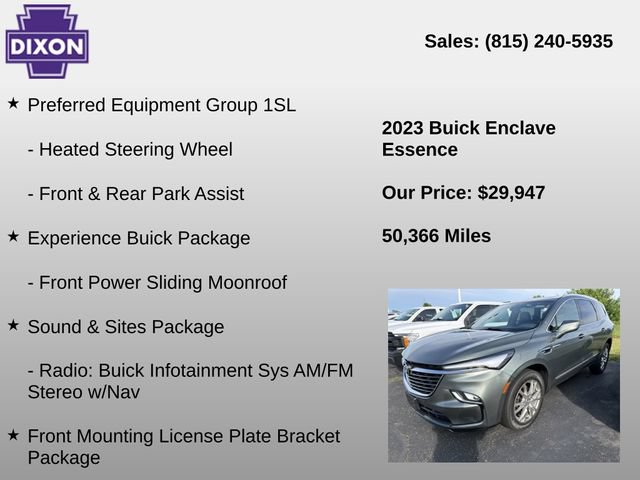 Used 2023 Buick Enclave Essence w/ Experience Buick Package AWD/4WD image 4