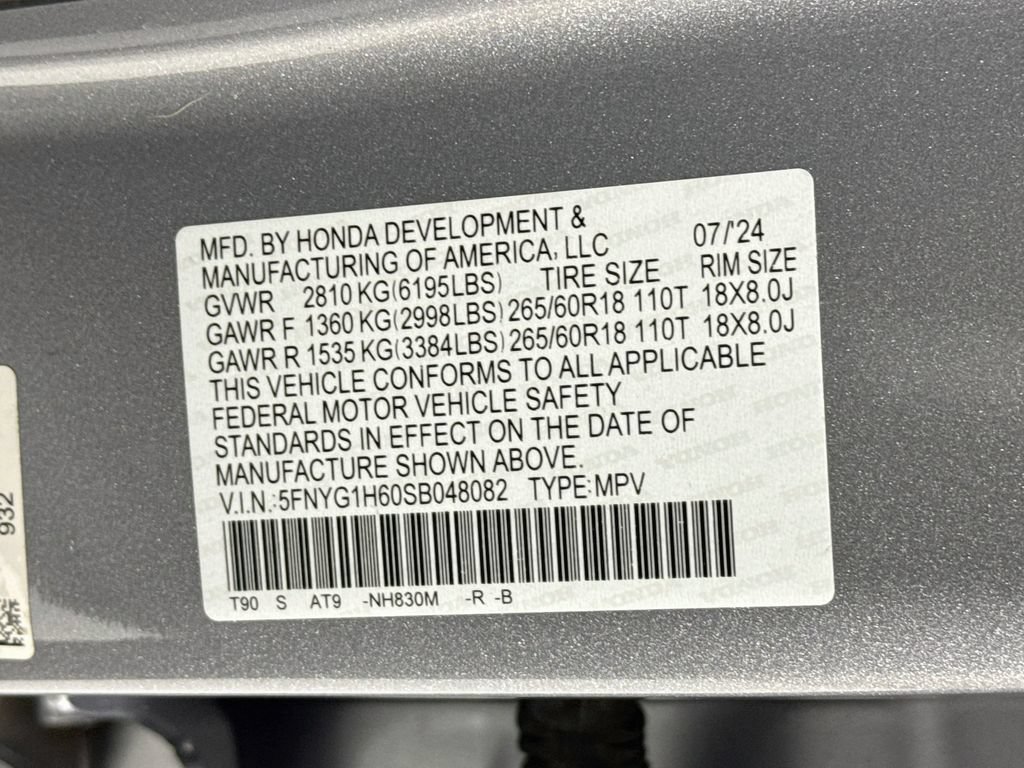 Certified 2025 Honda Pilot TrailSport image 36