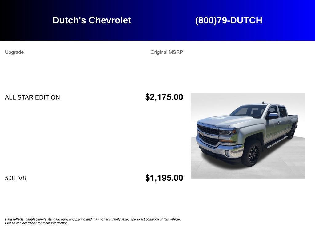 Used 2017 Chevrolet Silverado 1500 LT w/ All Star Edition image 5