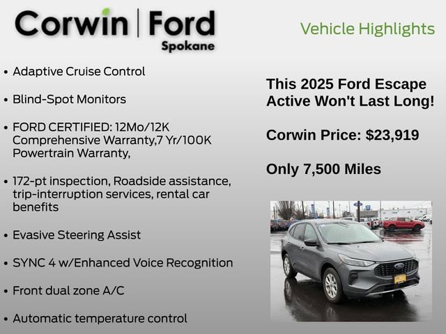 Used 2025 Ford Escape Active w/ Tech Pack #1 image 6