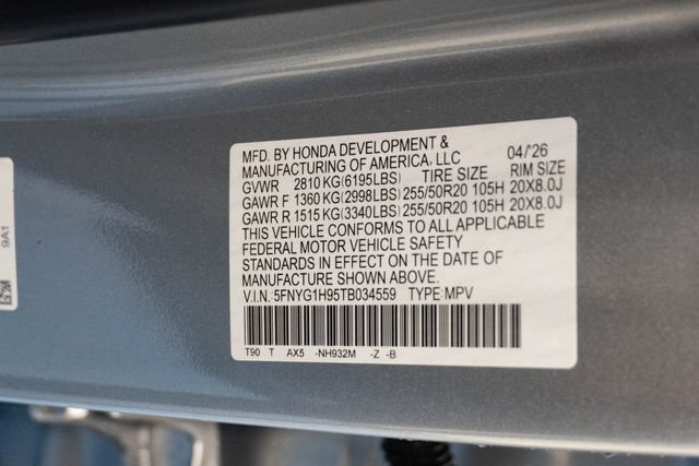 New 2026 Honda Pilot Black Edition image 36