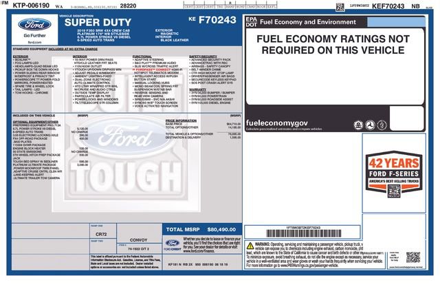 Used 2019 Ford F350 Platinum w/ Platinum Ultimate Package image 15