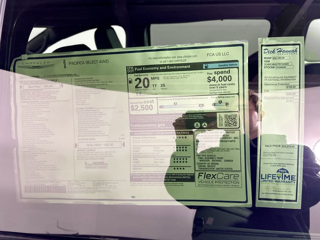 New 2026 Chrysler Pacifica Select image 22