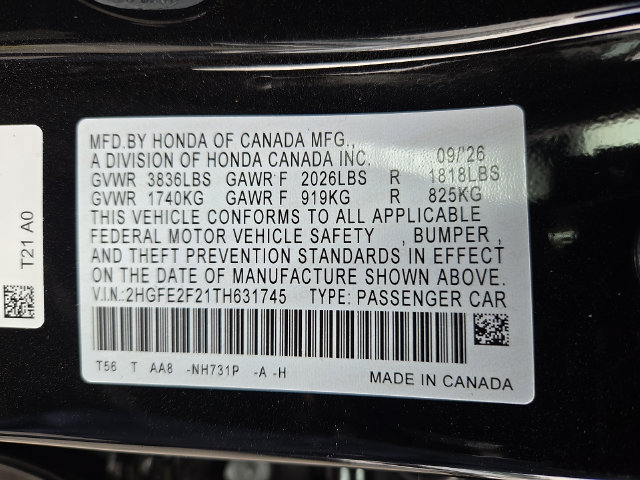 New 2026 Honda Civic LX image 18