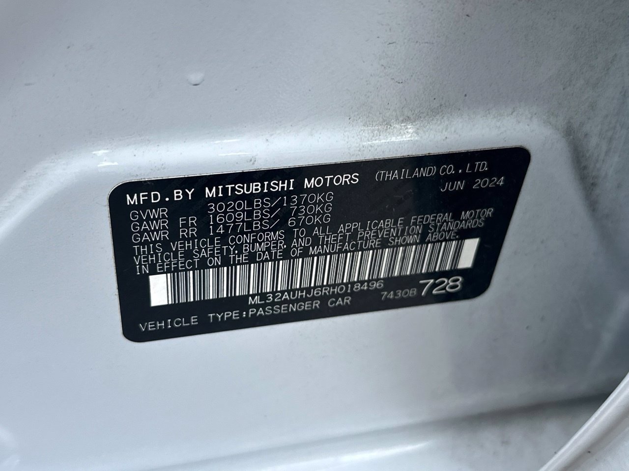 Used 2024 Mitsubishi Mirage ES FWD image 29