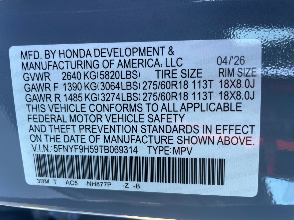 New 2026 Honda Passport RTL image 35