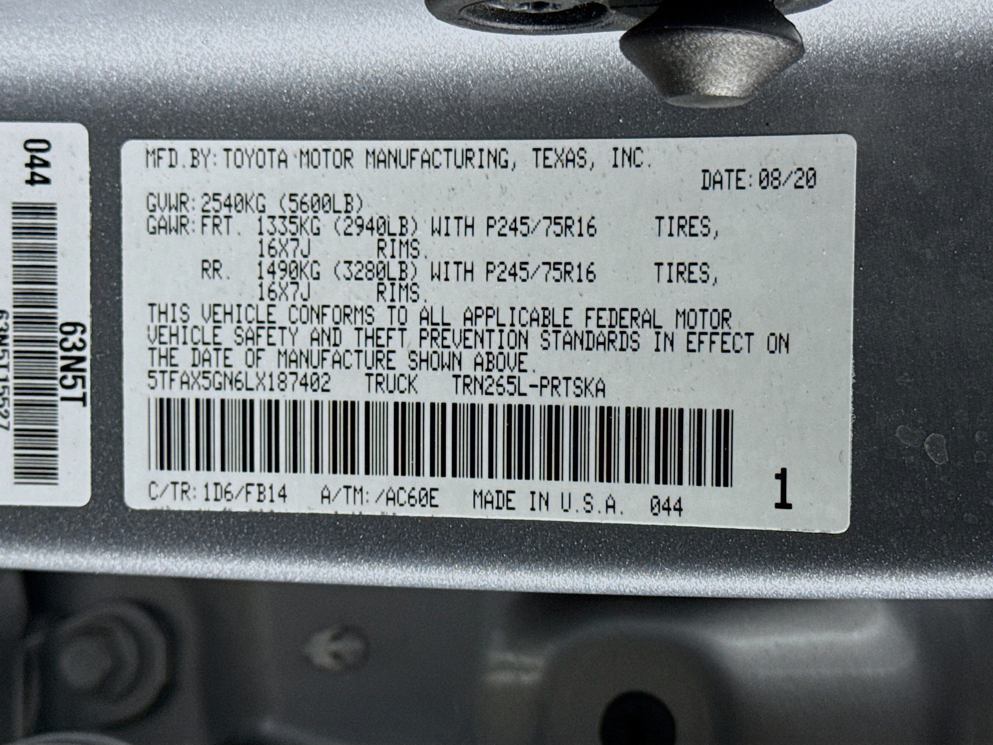 Used 2020 Toyota Tacoma SR w/ SR Convenience Package RWD image 39