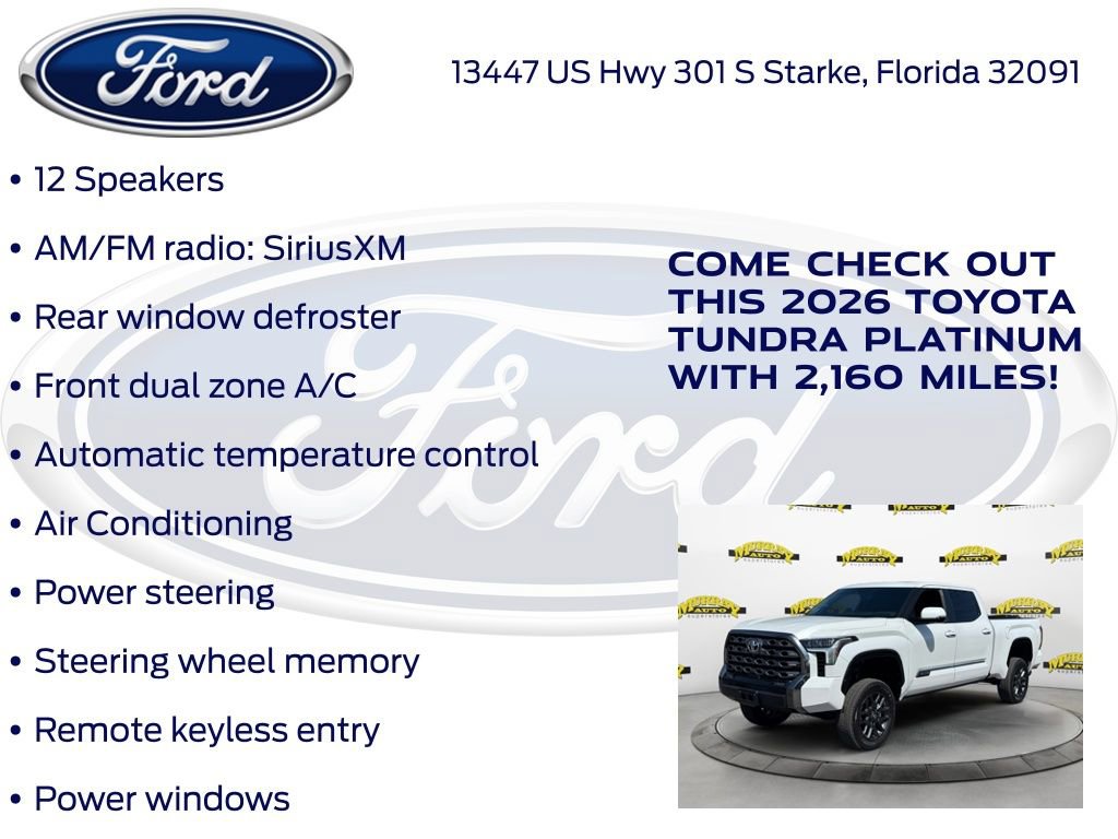 Used 2026 Toyota Tundra Platinum AWD/4WD image 20