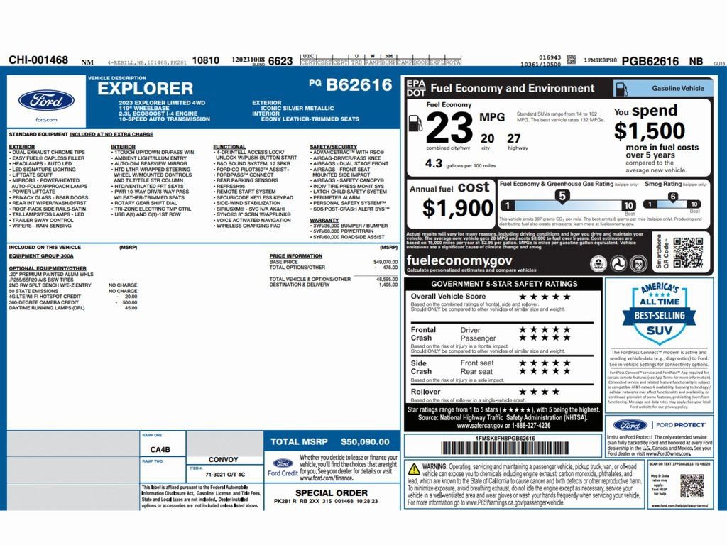 Used 2023 Ford Explorer Limited image 2