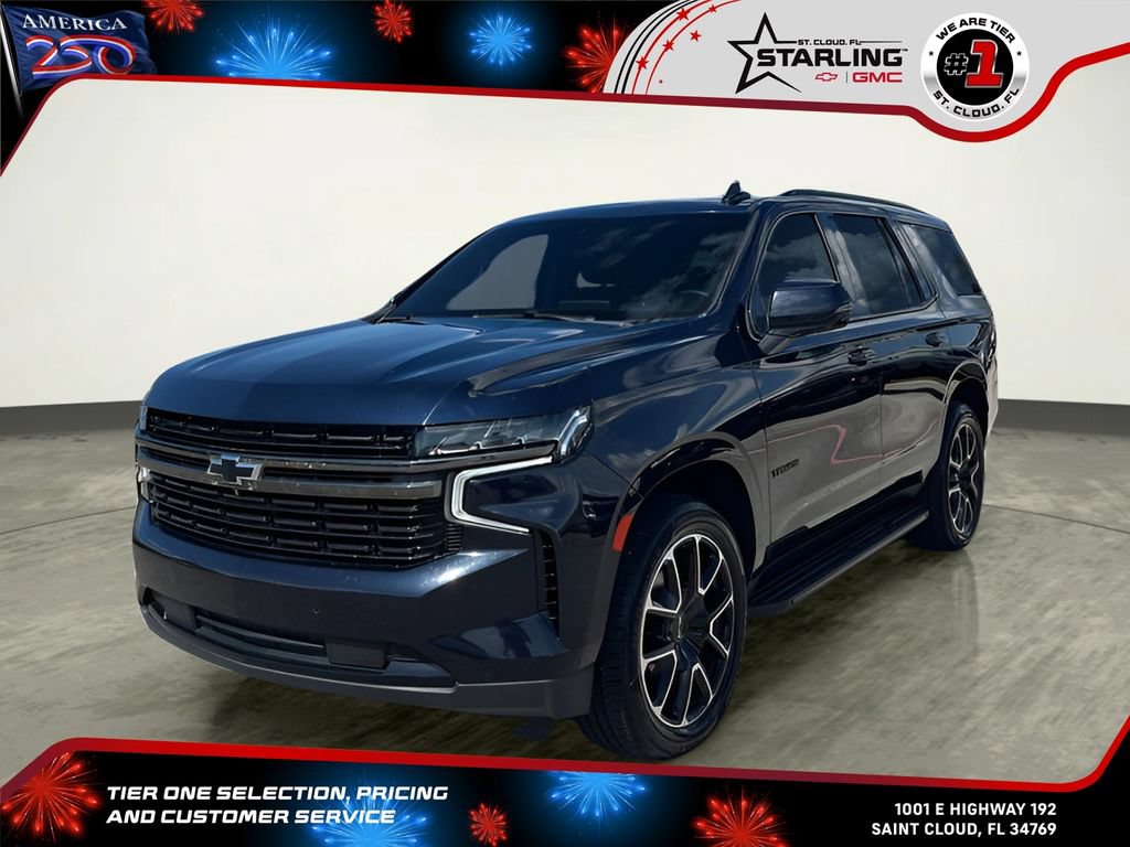 Used 2021 Chevrolet Tahoe RST w/ Luxury Package RWD image 1