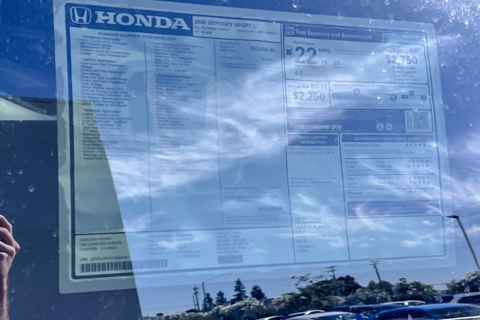 New 2026 Honda Odyssey Sport-L image 34