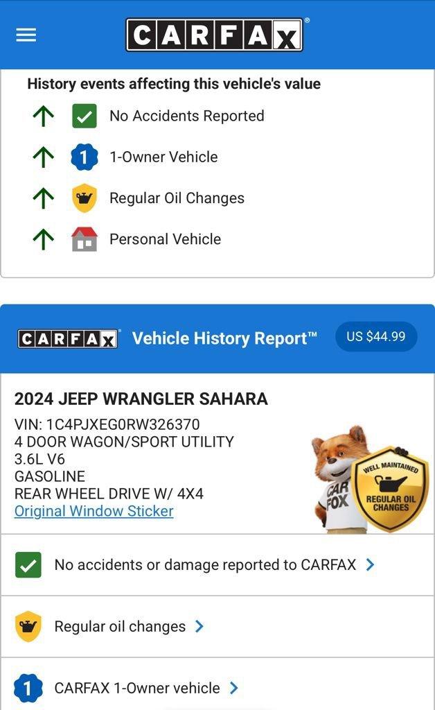 Used 2024 Jeep Wrangler Sahara w/ Safety Group image 5