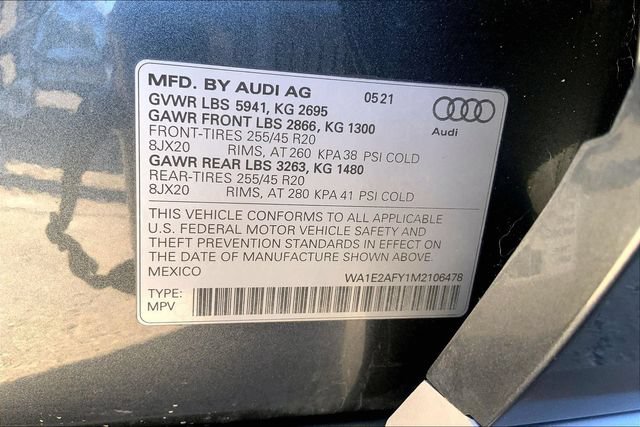 Used 2021 Audi Q5 e Premium Plus w/ Premium Plus Package AWD/4WD image 34
