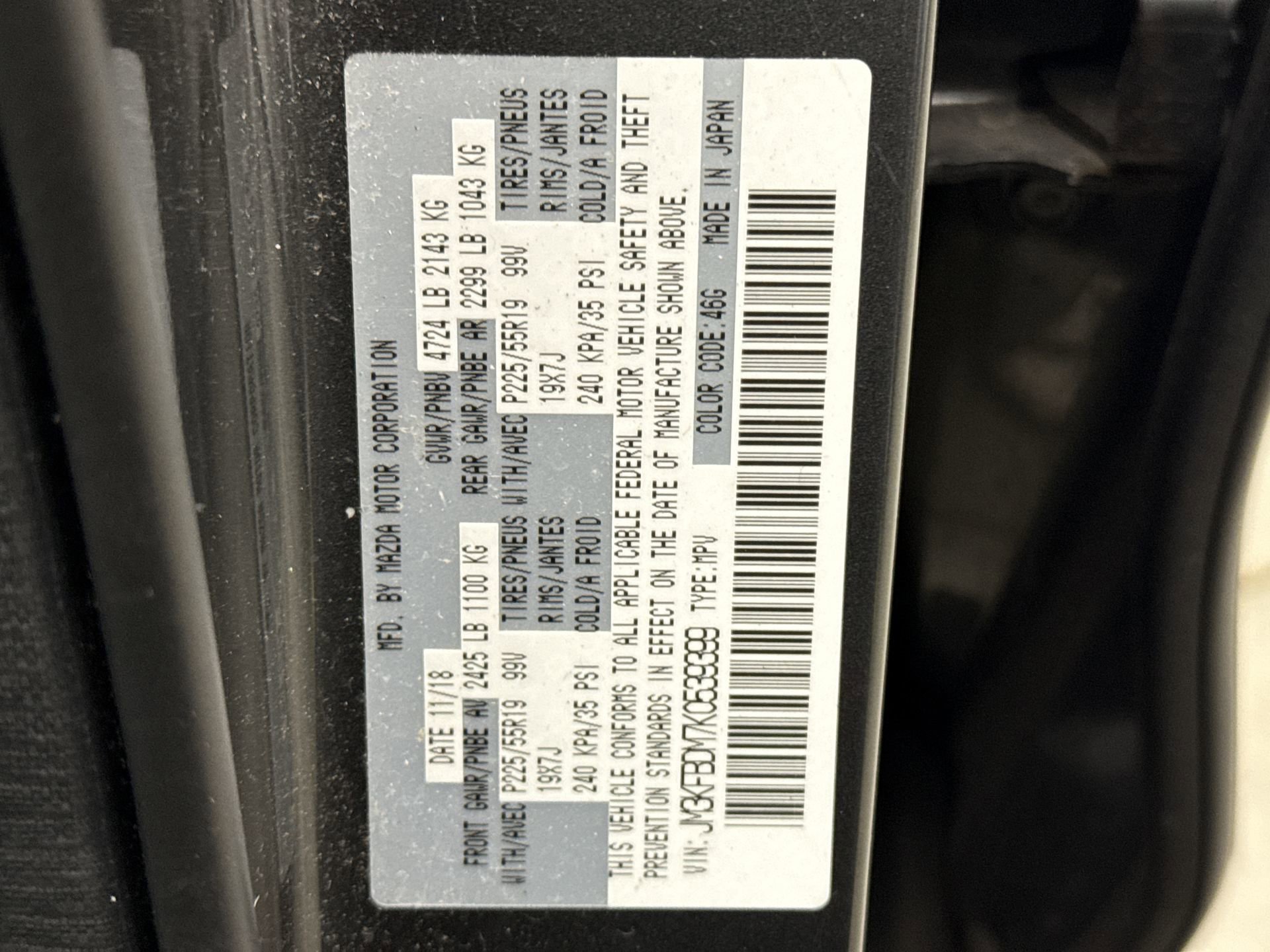 Used 2019 MAZDA CX-5 Grand Touring AWD/4WD image 11