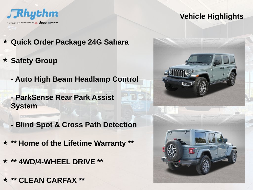 Used 2024 Jeep Wrangler Unlimited Sahara w/ Safety Group AWD/4WD image 5