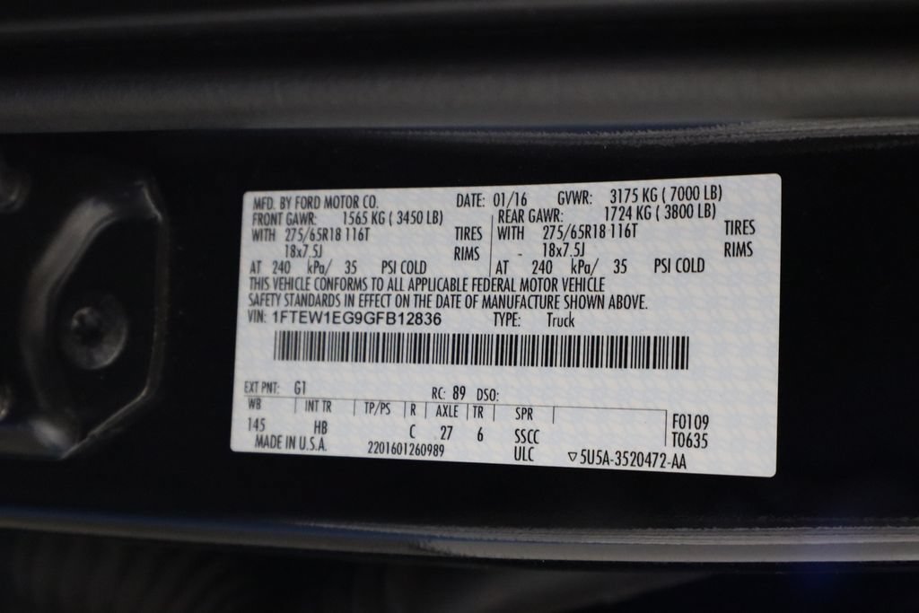 Used 2016 Ford F150 Lariat AWD/4WD image 40