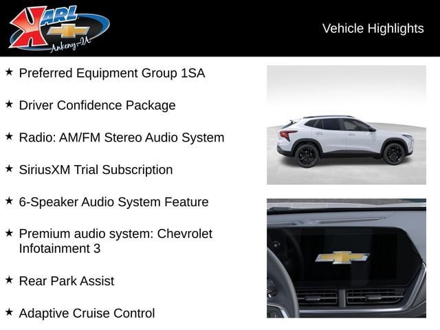 New 2026 Chevrolet Trax ACTIV w/ Driver Confidence Package FWD image 3