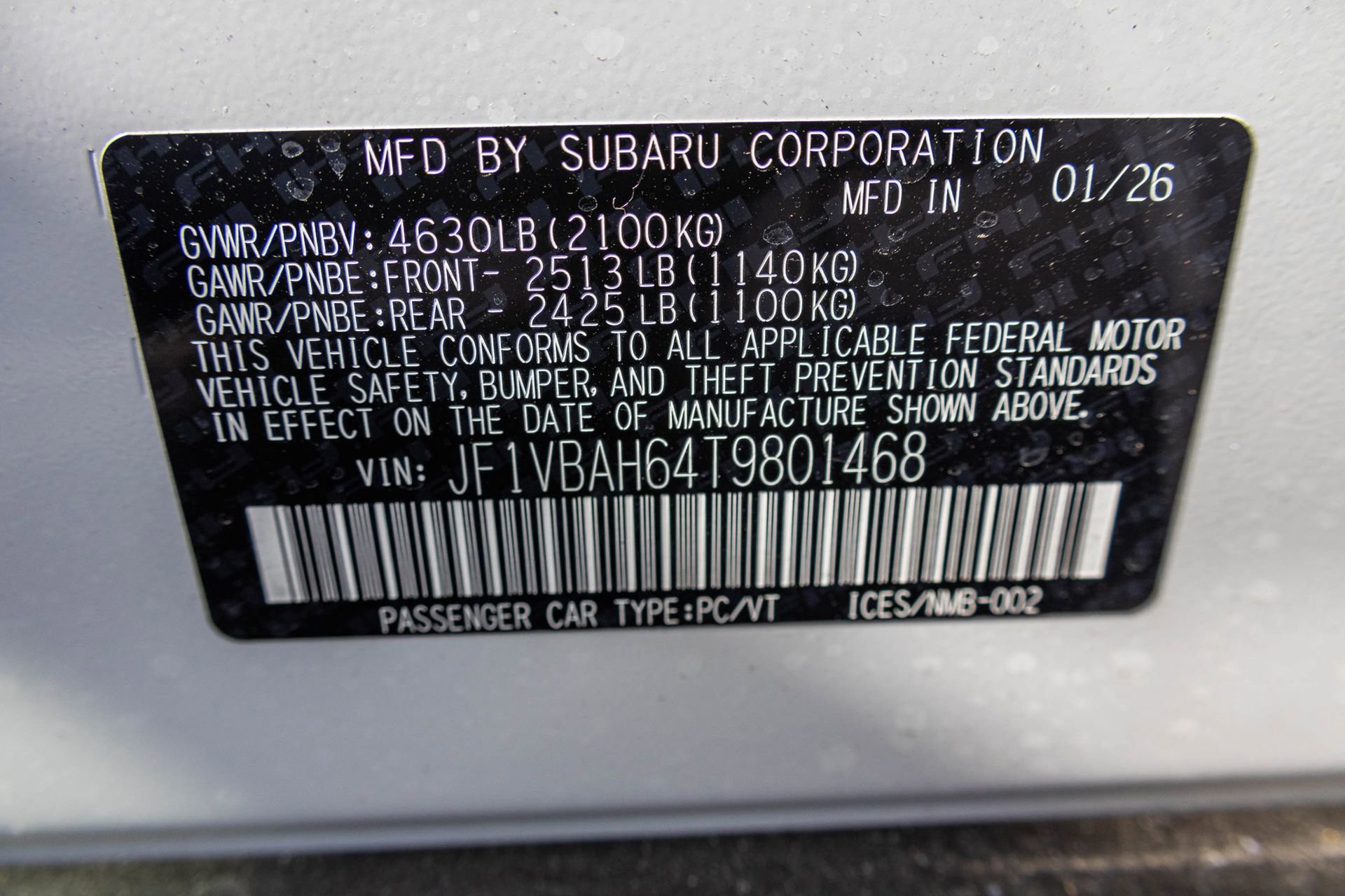 New 2026 Subaru WRX Premium image 42