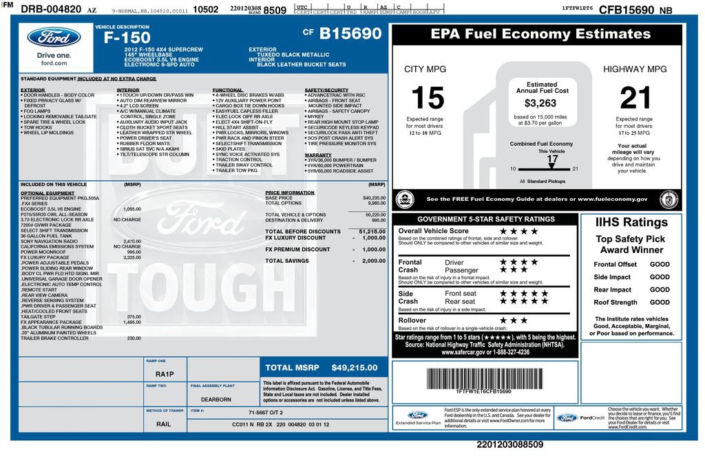Used 2012 Ford F150 FX4 w/ FX Luxury Pkg AWD/4WD image 33