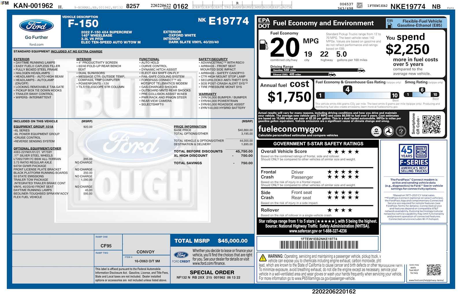 Used 2022 Ford F150 XL w/ Trailer Tow Package AWD/4WD image 3
