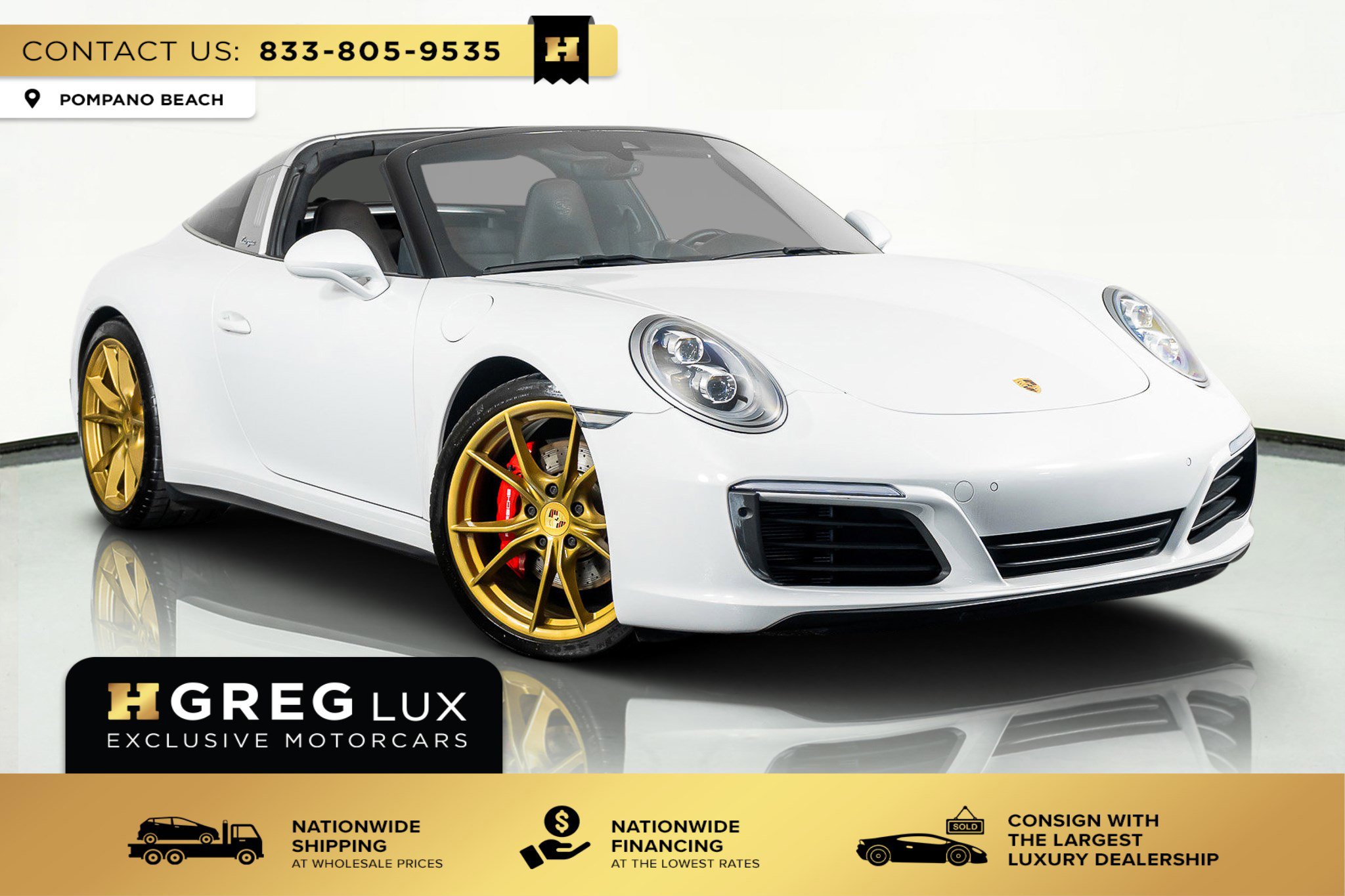 Used 2019 Porsche 911 Targa 4S AWD/4WD image 1