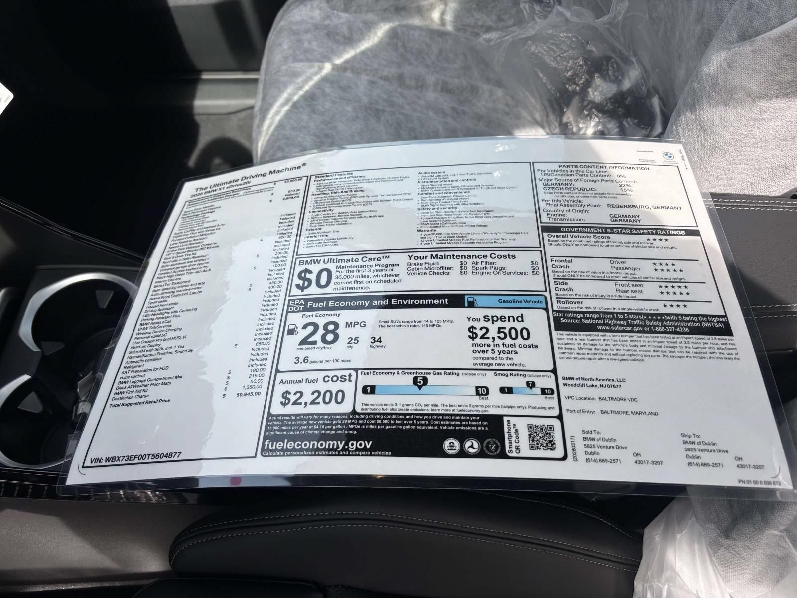 New 2026 BMW X1 xDrive28i w/ Technology Package AWD/4WD image 19