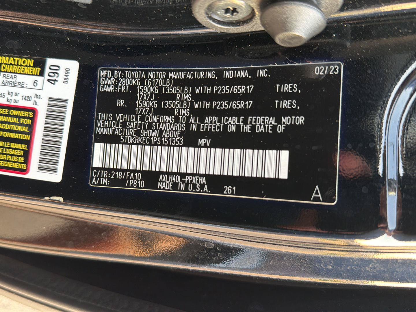 Used 2023 Toyota Sienna LE FWD image 37