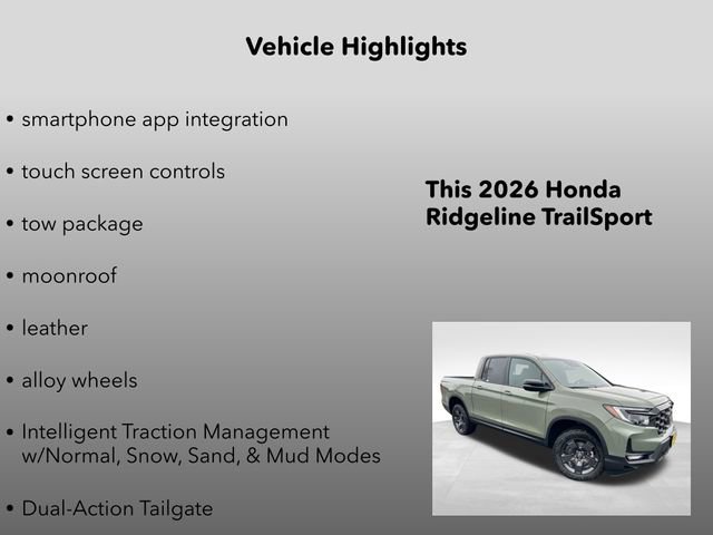 New 2026 Honda Ridgeline TrailSport image 15